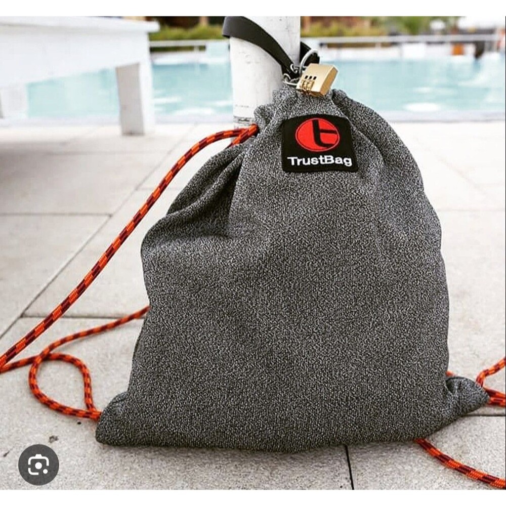 Travel TrustBag RFID Blocking Bag Drawstring Backsack Anti Theft Waterproof  New